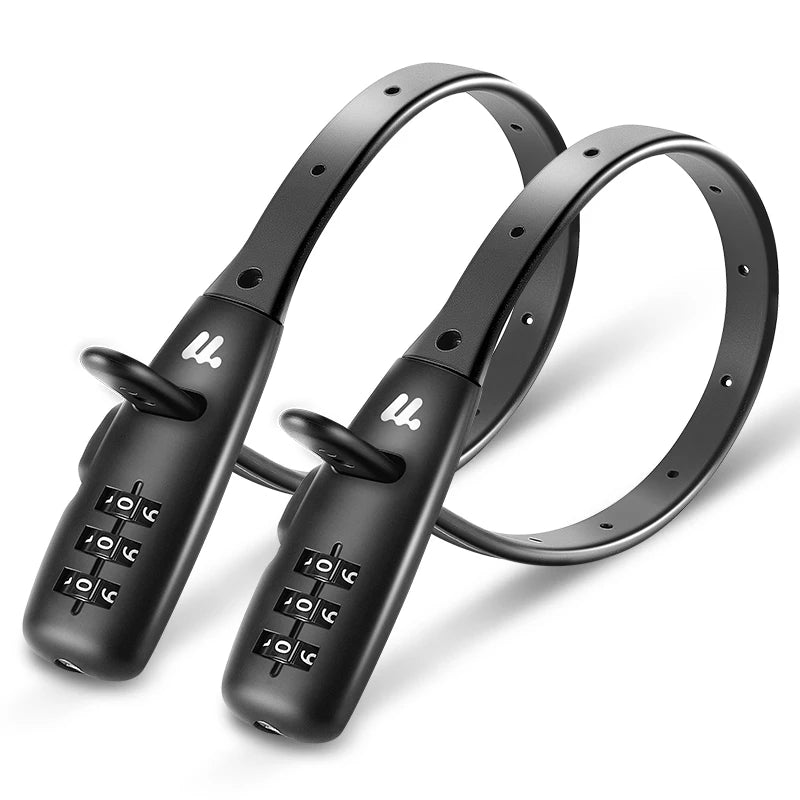 WEST BIKING Portable Bicycle Cable Lock – Zinc Alloy Adjustable Anti-Theft Password Lock for Bike, Motorcycle & Helmet Security