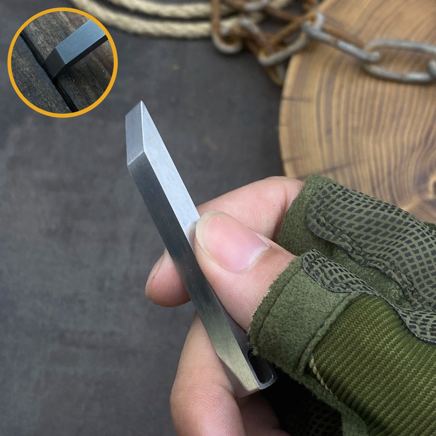 EDC Stainless Steel Pry Bar Keychain – Small Heavy-Duty Pocket Tool for Everyday Carry & Outdoor Activities