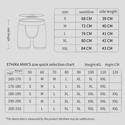 6Pcs Fashion Print Men’s Underwear – Boxer Briefs, Sexy Panty Lingerie, S-XXL Size Range, Comfortable Boxershorts