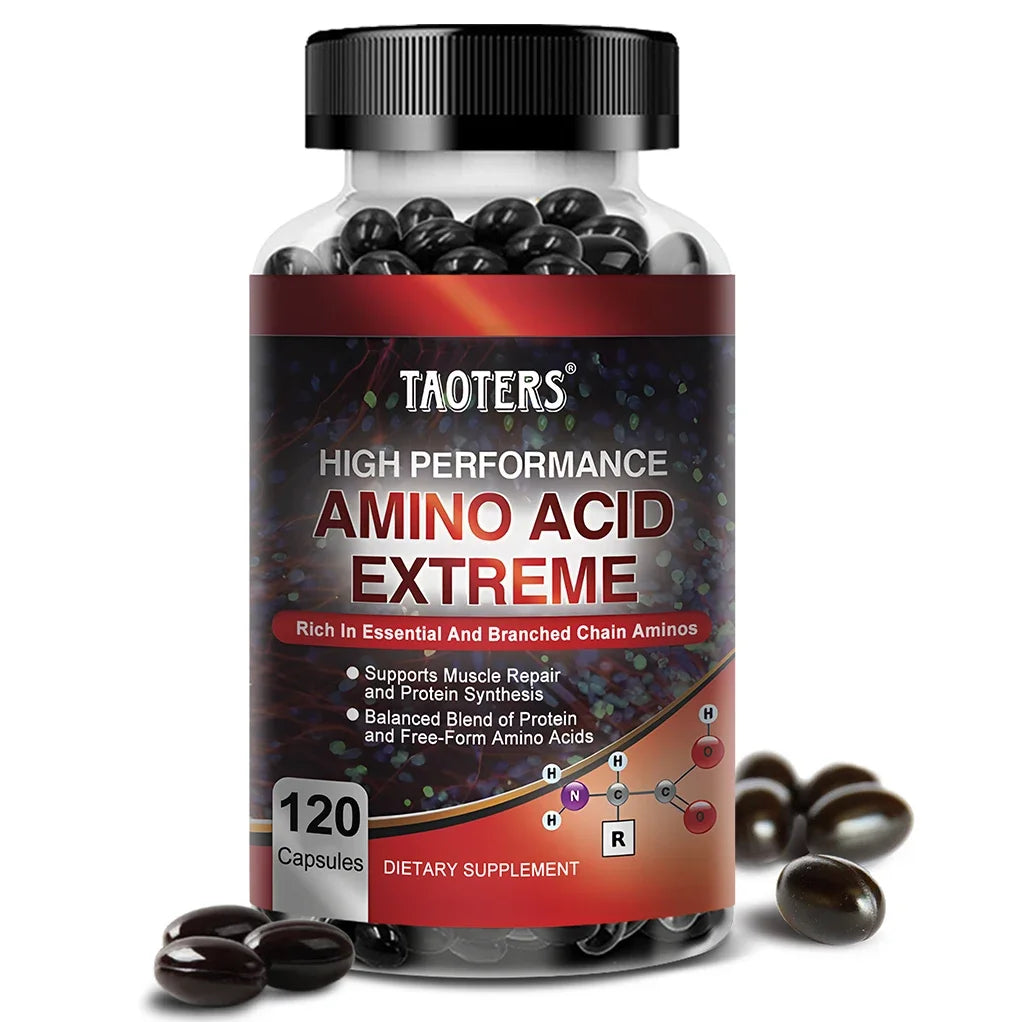 Advanced Bodybuilding Amino Acid Capsules – Boost Strength, Endurance, Muscle Mass & Energy