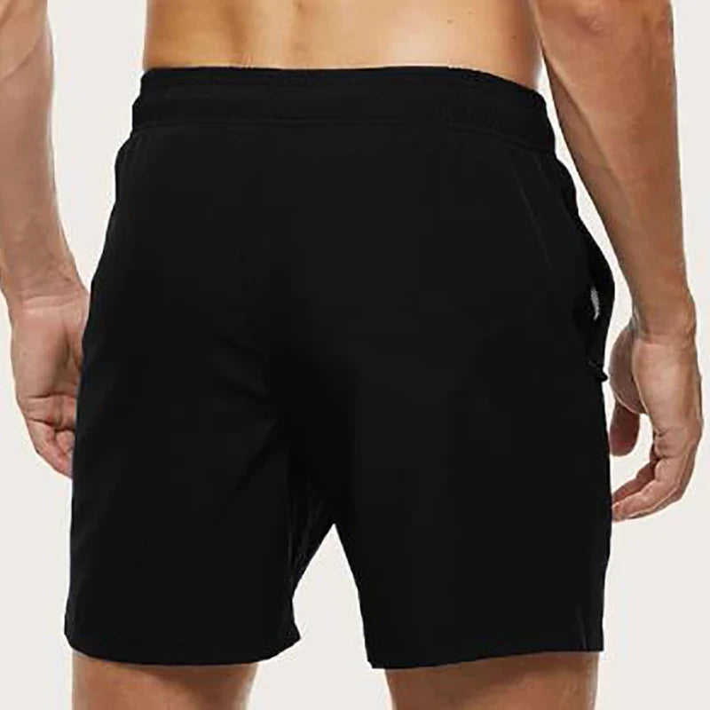 Men’s Quick Dry Swim Trunks – Summer Beach Board Shorts with Side Pockets Mesh Lined Swimwear Bathing Suit