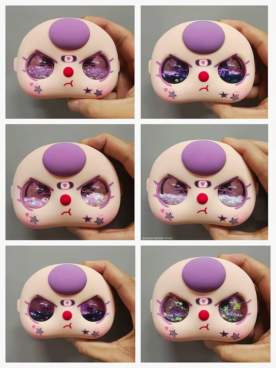 In-Stock 400% Baby Three Vinyl Faces — High-Quality Handmade Angry Expression Replacement Accessory for Dolls