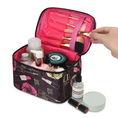 Portable Transparent Waterproof Travel Makeup Bag – Large Capacity Cosmetic Organizer for Women