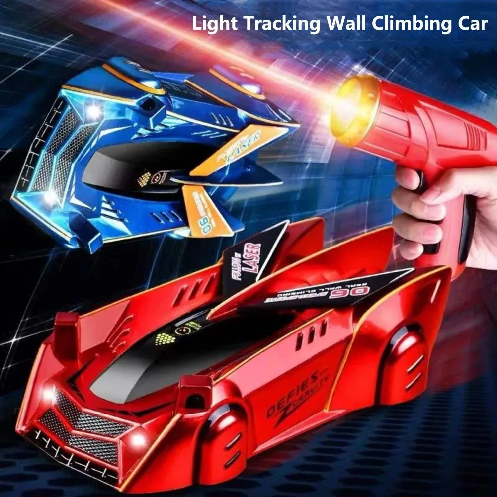 Wall Climbing RC Race Car – Light-Guided Anti-Gravity Drift Stunt Car with Infrared Sensor, Electric Toy Gift for Kids & Boys