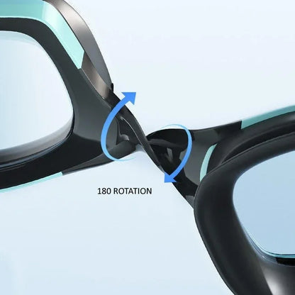 Professional HD Swimming Goggles with Anti-Fog and Waterproof Silicone Cap - Racing Sports Gear for Men and Women