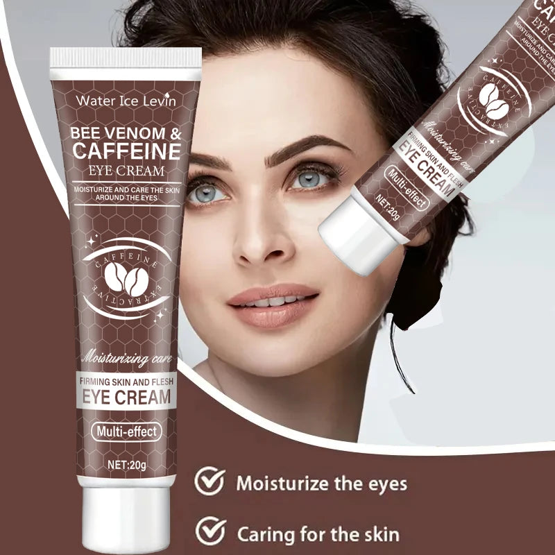 Natural Caffeine Eye Cream 20g – Intensive Moisturizing & Firming Treatment for Dark Circles, Puffiness, Wrinkles & Anti-Aging Eye Care