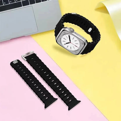 Silicone Strap for Apple Watch Ultra 2 | Breathable Soft Wrist Band | Fits 40mm-49mm | Compatible with iWatch Series 4-9 & SE
