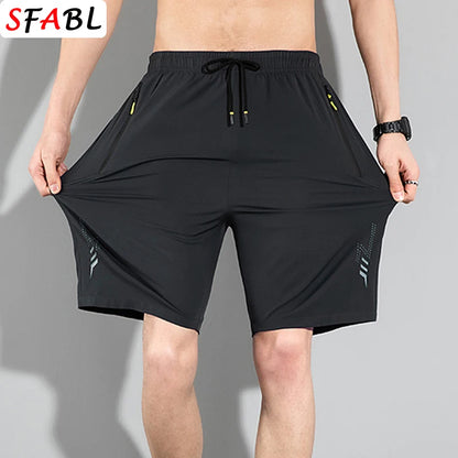 Men's Summer Beach Shorts – Quick-Drying, Breathable Elastic Fitness & Running Casual Shorts
