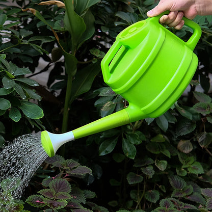 Long Spout Garden Watering Can - Lightweight Large Capacity Watering Pot with Sprinkler Head & Comfort Grip Handle