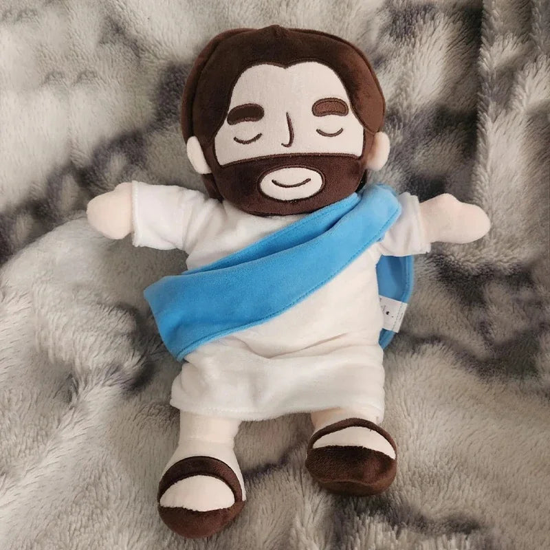 Breathing Jesus Plush Toy for Babies – Soothing Doll with Four-Gear Music Adjustment, Sleep Companion & Christmas Gift