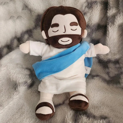 Breathing Jesus Plush Toy for Babies – Soothing Doll with Four-Gear Music Adjustment, Sleep Companion & Christmas Gift
