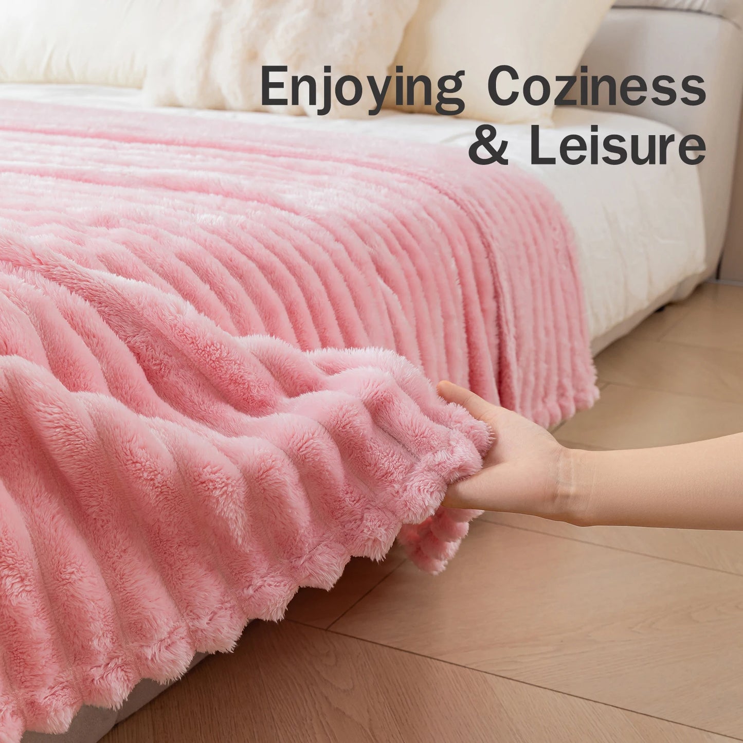 Soft Flannel Throw Blanket – Warm Cozy Nap Blanket, Christmas Gift Idea, Multi-Color Comfortable Home Bedding Cover