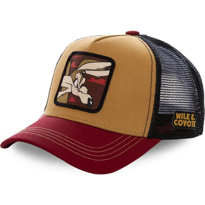Anime Bunny TAZ DUCK Snapback Cap – Cotton Baseball Hat for Men & Women, Hip Hop Dad Mesh Trucker Cap