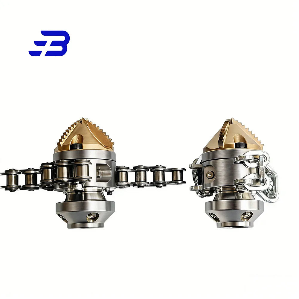 High-Pressure Sewer Cleaning Nozzle - Rotating Diamond Tip Drain Cleaner for Grease & Pipeline Blockages
