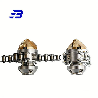 High-Pressure Sewer Cleaning Nozzle - Rotating Diamond Tip Drain Cleaner for Grease & Pipeline Blockages