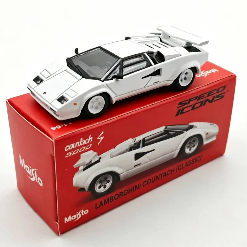 Maisto 1:64 Lamborghini Countach LP500 Diecast Model Car - Alloy Classic Sports Car Collectible Miniature Toy & Gift