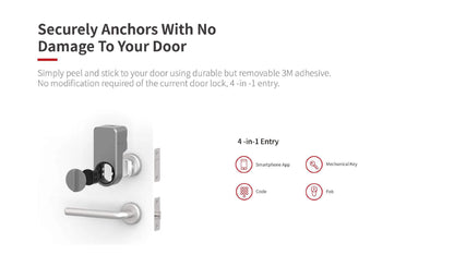 A1 Pro Max Bluetooth Smart Door Lock – Tuya APP Remote Control, Keyless Entry, Smart Life Compatible, DIY Easy Installation