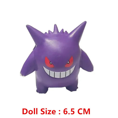 Pokemon Anime Figures – Pikachu, Eevee, Gengar & More Cartoon Action Model Toys for Kids, Bulk Purchase