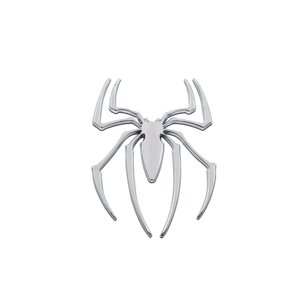 3D Metal Spider Car Sticker - Chrome Auto Emblem Badge for Exterior Styling & Vehicle Decoration