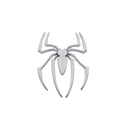 3D Metal Spider Car Sticker - Chrome Auto Emblem Badge for Exterior Styling & Vehicle Decoration