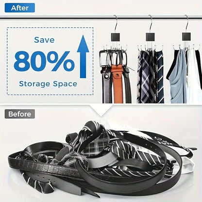 1/2 Piece Multifunctional Metal Hook – Multi-Claw Bag & Tie Storage for Scarves, Belts, and Home Organization