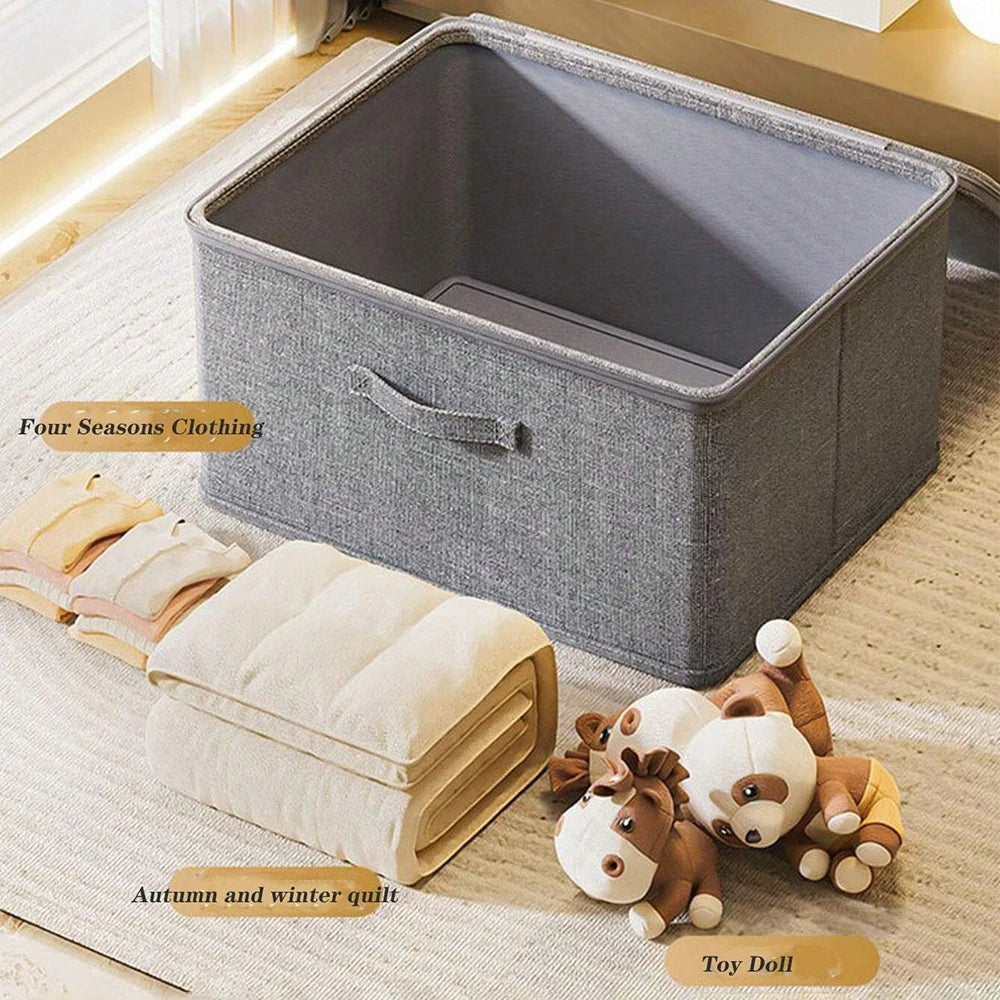 Folding Clothes Storage Organizer - Large Capacity Quilt, Bra and Lingerie Divider Box