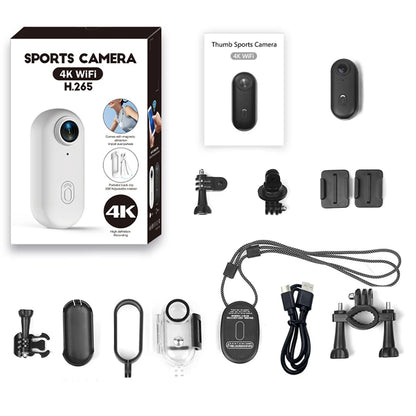 4K Mini Outdoor Sports Camera — Helmet-Mounted Motorcycle & Bicycle Action Camera for MTB and Professional Filming