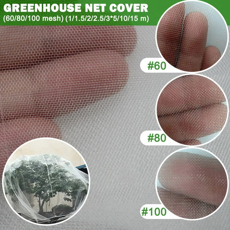 Garden Plant Insect Netting – 60 Mesh Pest Control Cover for Vegetables, Flowers, and Fruits, Bird-Proof Protective Netting