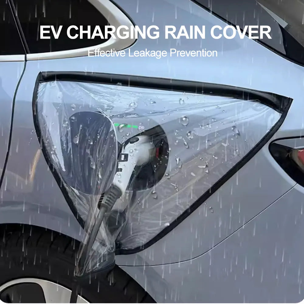 Car Charging Magnetic Cover - Electric EV Charger Plug Port Protection - Dustproof and Rainproof Covers for Outdoor Electric Vehicle Charging