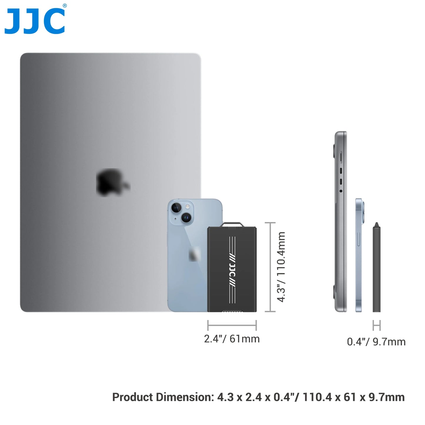 JJC 18-Slot Memory Card Case – Pop-Up SD, MicroSD, Nano SIM & NM Card Holder with Carabiner