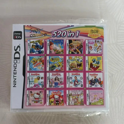 NDS/3DS Multi-ROM Game Card — 4300/510/500/208-in-1 Combined NDS Cartridge/Cassette