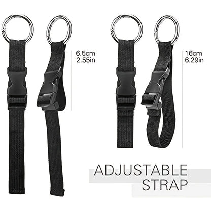 Travel Luggage Fixed Strap - Portable External Strap with Release Buckle, Add-A-Bag Luggage Strap and Jacket Holder for Backpacks