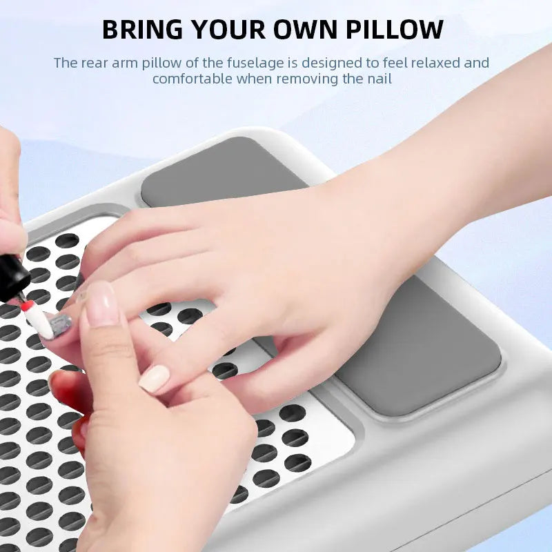 Powerful Nail Dust Vacuum Collector – Professional Nail Dust Extractor with Reusable Filter, Adjustable Speed Manicure Equipment