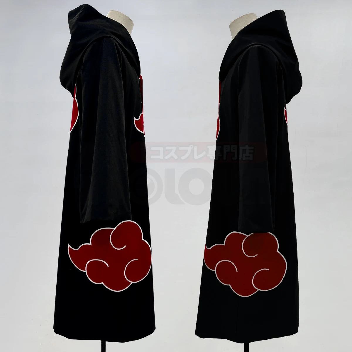 HOLOUN Anime Uchiha Itachi & Sasuke Cosplay Cloak – Embroidered Hawk Team Akatsuki Costume for Christmas