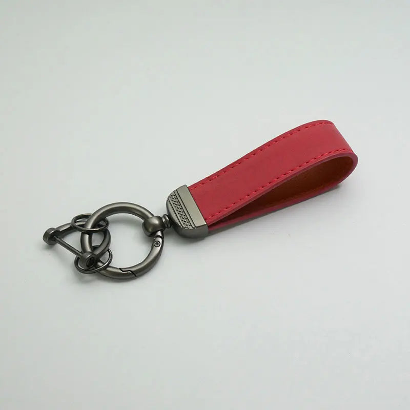 PU Leather Keychain – Car Key Ring Strap for Women & Men, Waist Wallet Holder, Business & Party Gift