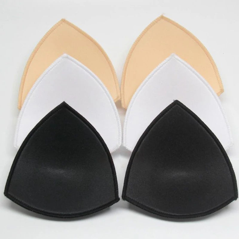 3 Pairs Removable Push-Up Bra Pads – Foam Inserts for Sports Bras, Bikinis & Underwear