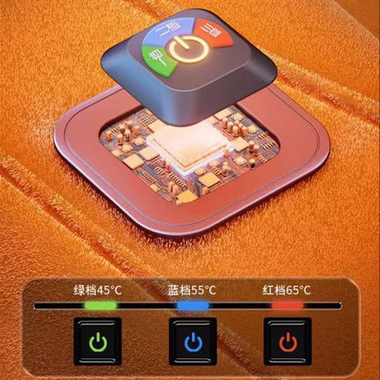 Plush Heated Seat Cushion - Quick-Heating 12V Electric Seat Pad for Cars & Home Use