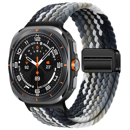 Magnetic Nylon Strap for Samsung Galaxy Watch Ultra 47mm – Adjustable Loop Bracelet Band Accessory