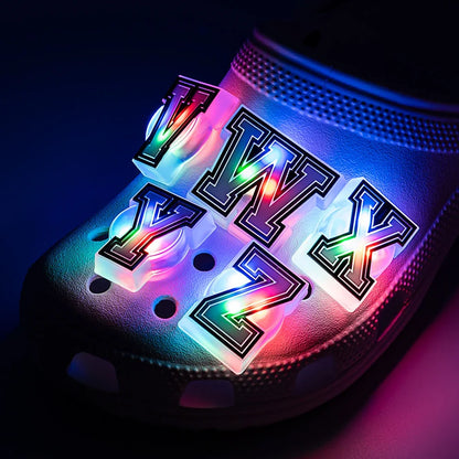 1/26pcs LED Letter Pins – Light-Up Shoe Charms & Accessories for Kids Sandals, Clogs & Gifts