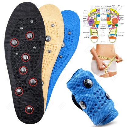 EiD Magnetic Therapy Foot Insoles – Soft Acupressure Sports Cushion for Men & Women