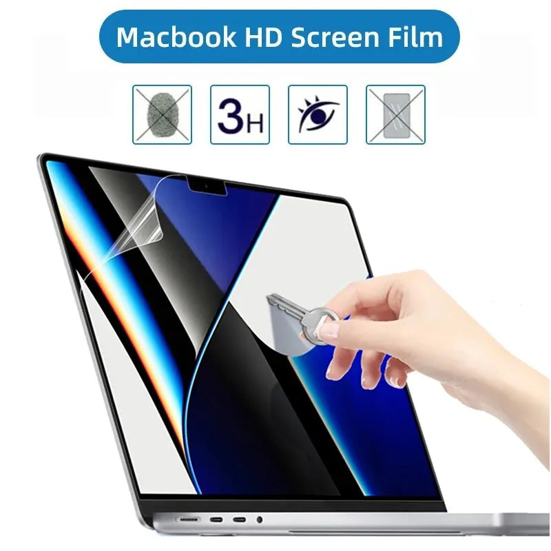 MacBook HD Soft Screen Protector - Clear Protective Film for MacBook Air and MacBook Pro 11–16 Inch Models