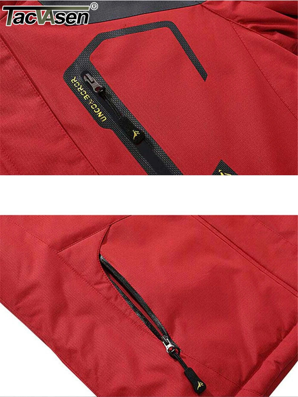 Men’s Fleece Lined Mountain Jacket - Removable Hooded Winter Ski, Snowboard and Hiking Parka Coat
