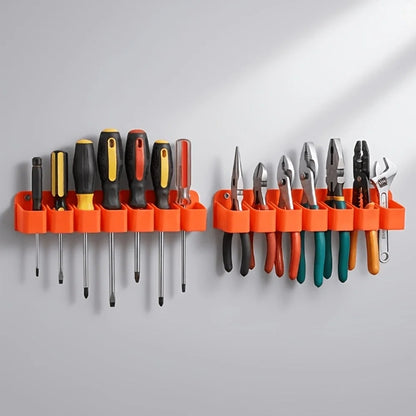 Wall-Mounted Tool Storage Rack - 2-Piece Garage Organizer for Screwdrivers & Pliers