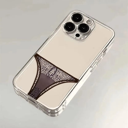 Lace Pattern iPhone Case - Transparent Protective Cover for iPhone 11–16 Series