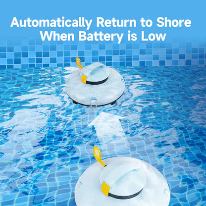Lydsto Cordless Robotic Pool Cleaner - Automatic Swimming Pool Vacuum, Wireless Operation, Auto-Parking Feature