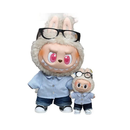 15-17cm Labubu & 10cm Cotton Doll Clothes – Summer 2-Piece Outfit with Shoes, V1-V3 Compatible