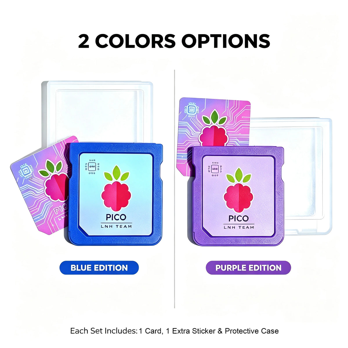 DSpico Pico Lite RP2040 Flash Cartridge - Open-Source Blue Purple Shell for NDS NDSL DSi 3DS with SD Support