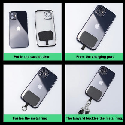 Simplicity Crossbody Cell Phone Lanyard – Adjustable Neck Strap with Universal Clip Gasket, Anti-Lost Mobile Phone Lanyard
