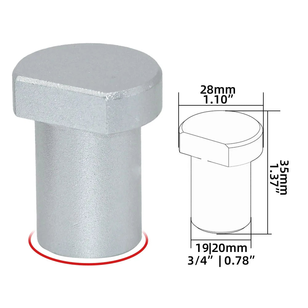 4Pcs Aluminum Alloy Workbench Peg Brake Dogs | Woodworking Bench Clamp | Workshop Table Limit Block Tools