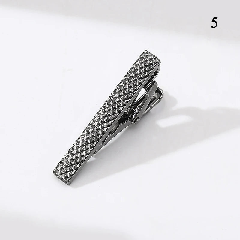 Men’s Fashion Tie Clip Pin - Metal Necktie Bar for Business, Wedding & Party Suit Accessories Gift
